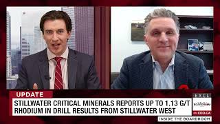 Stillwater Critical Minerals Reports up to 113 gt Rhodium in Drill Results from Stillwater West [upl. by Dor223]