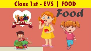 Class 1st EM  EVSFood  Kids Animation  Kids Education NCERT [upl. by Noirrad]