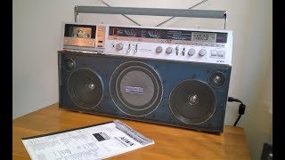 Aiwa CS880 vintage boombox from 1981 [upl. by Calabresi]