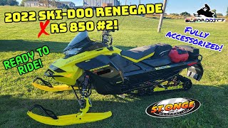 Jesses 2022 Skidoo Renegade XRS 850  Delivery Walkaround and Accessory Install [upl. by Teryl]