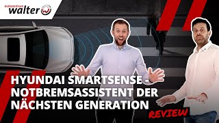 Wie funktioniert der Notbremsassistent  Hyundai Smart Sense  FCA erklärt [upl. by Namrehs498]