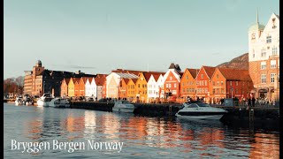 Bryggen Bergen Norway UNESCO World Heritage Centre 4K [upl. by Biel]