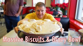 BIG Biscuits and Gravy Challenge [upl. by Ainocal]