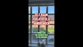 Doehetzelf enkel glas raam isolatie met krimpfolie [upl. by Kale729]