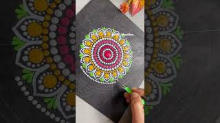 Dot Mandala Art youtubeshorts shorts mandalaart trending [upl. by Akimert]