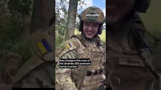 Rare footage of the crew of the Ukrainian 2B9 automatic mortar in action warinukraine shorts [upl. by Led]