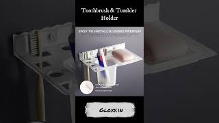 Transform Your Bathroom with GLOXY® Unbreakable Acrylic Toothbrush amp Tumbler Holder  Soap Dish [upl. by Ayt]