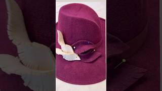 How to make a Fedora Hat hand made hats by Elena Shvab Millinery London hats smallbusiness [upl. by Tnecniv]