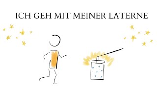 Ich geh mit meiner Laterne Text Bilder vorsingen und wiederholen  leicht und mit Spass gelernt [upl. by Sheridan]