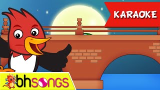 London Bridge is Falling Down lyrics intrumental karaoke song  Nursery Rhymes  Ultra HD 4K Video [upl. by Yung]