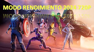 FORTNITE MODO RENDIMIENTO 720P 2024 RYZEN 3 2200G [upl. by Nnaeoj]