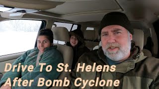 Drive To Mount St Helens After Bomb Cyclone [upl. by Reginald]