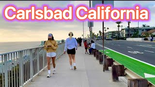 Carlsbad California Walking Tour 4K 🌴☀️ [upl. by Nnaeerb]