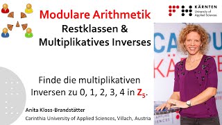 Modulare Arithmetik – Restklassen  Multiplikatives Inverses [upl. by Ylnevaeh979]