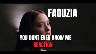 Faouzia  You Dont Even Know Me Stripped REACTION [upl. by Ralat934]