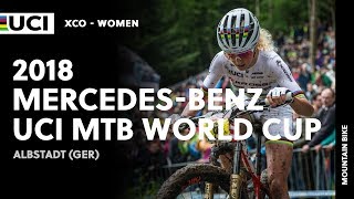 2018 MercedesBenz UCI Mountain bike World Cup  Albstadt GER  Women XCO [upl. by Ydnes]