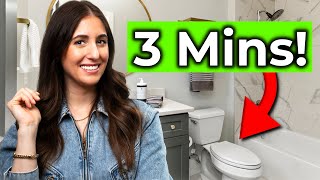 How To Clean A Toilet in 3 Minutes Clean My Space [upl. by Aylmar]