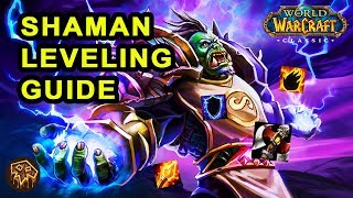 Classic WoW Shaman Leveling Guide  Talents Rotation amp Weapon Progression [upl. by Etoile]