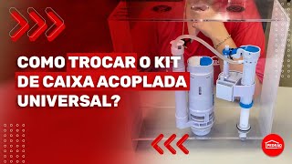 Como trocar o mecanismo universal da caixa acoplada [upl. by Lamond734]