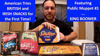 American Tries British And Irish Snacks For The First Time [upl. by Leanard]