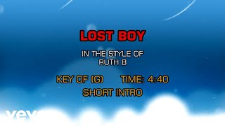 Ruth B  Lost Boy Karaoke [upl. by Alexina]