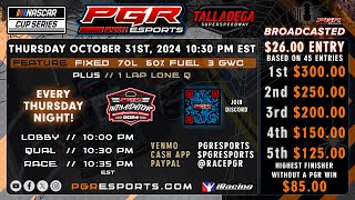 PGR eSports Intimidator Superspeedway Series  Talladega Superspeedway  103124  PGR eSports [upl. by Neom]