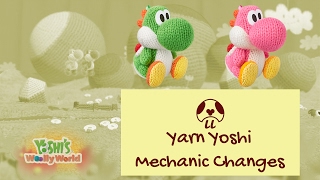 Yoshis Woolly World  Double Yoshi amiibo Comparison Wii U vs 3DS [upl. by Lothair]