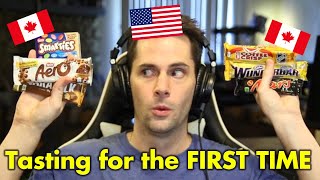 American Tries Popular Canadian Candy [upl. by Robi]