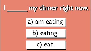 Present Continuous  Grammar quiz [upl. by Raymond]