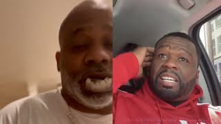 Dame Dash Dentures Fall Out After Calling Out 50 Cent On Live [upl. by Aksehcnarf607]