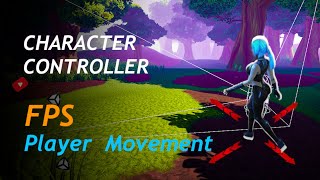 Player Movement in Two Steps  Unity 3D Character Controller  FPS Character Controller in Unity [upl. by Ennis]