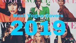 Models with the most VOGUE COVERS  2019 [upl. by Nivlen343]