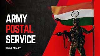 ARMY POSTAL SERVICE  2024 Dates Released  APS Deputation [upl. by Navad]