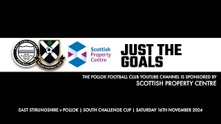 East Stirlingshire v Pollok  16th November 2024  Just the Goals [upl. by Tsan177]