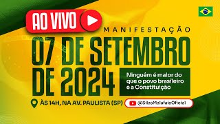 Ao vivo Manifestação de 7 de setembro de 2024 na AvPaulista [upl. by Kotz]