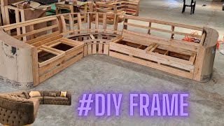 How to Build a Sofa Frame from Scratch  PART 1 [upl. by Rosita]