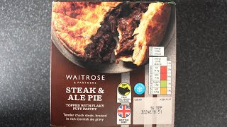 Waitrose STEAK amp ALE PIE  £275  200g  Product Examination [upl. by Ueih491]