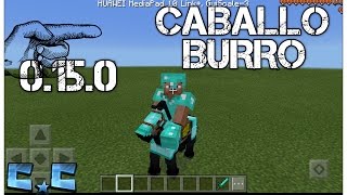 como ponerles cofres a los burros y armaduras a los caballos ¡Minecraft PE 0150 [upl. by Neltiac]