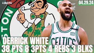 DERRICK WHITE DROPS 38 PTS VS HEAT FULL GAME 4 HIGHLIGHTS  SERIES 31 [upl. by Labanna]