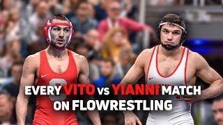 Every Vito Arujau vs Yianni Diakomihalis Match On FloWrestling [upl. by Edi]