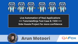 Live Automation of Real Projects using Selenium Java  TutorialsNinja Test Case 8500 Automated [upl. by Atsyrc]