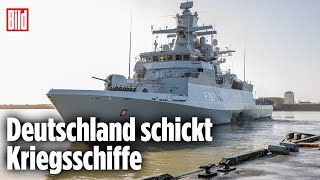 UkraineKrieg Deutsche Marine schickt Kriegsschiffe an die NatoGrenze [upl. by Aubigny86]