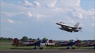 F16 Fighting Falcon  Clinceni AirShow 2024 [upl. by Nerek]