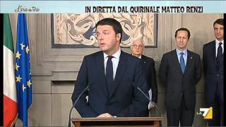 Il discorso di Matteo Renzi per lincarico di Governo [upl. by North]