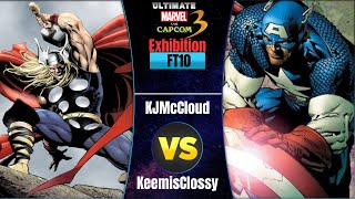 KJMcCloud vs KeemisClossy FT10 UMVC3 [upl. by Collen679]