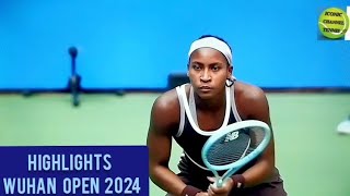 COCO GAUFFVIKTORIYA TOMOVAHIGHLIGHTS WUHAN OPEN 2024 [upl. by Can]