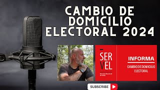 Cambio de Domicilio Electoral 2024 [upl. by Etnelav]