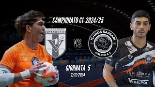 Villacidrese  Ichnos Sassari  Giornata 5 Serie C1 Futsal 2425 [upl. by Aikcin883]