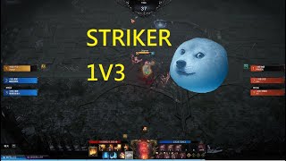 Lost Ark Striker PvP 1v3 full game Dogman 01 [upl. by Atnauqal]