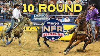 NFR TEAM ROPING 2021 ROUND 10 [upl. by Dearden]